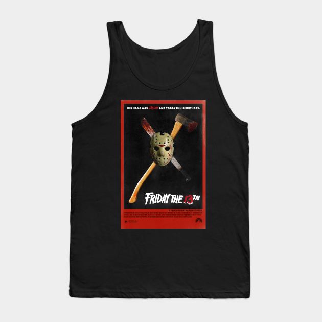 Friday the 13th Movie Poster Tank Top by petersarkozi82@gmail.com